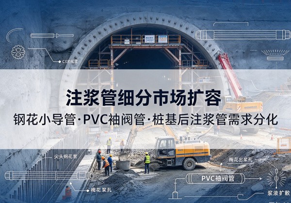 德钦注浆管细分市场扩容，隧道钢花小导管、PVC 袖阀管、桩基后注浆管需求分化